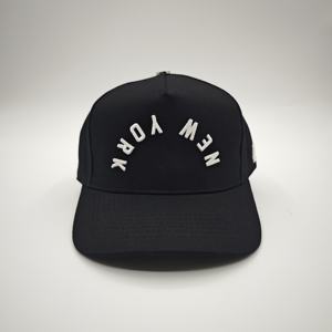 Casquettes de baseball Oxford bicolores à 5 panneaux personnalisées en gros, unisexe, réglables, pour sports de plein air, avec logo brodé en 3D et protection solaire à pois - Product Image 2