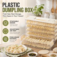 Boîte à raviolis peu coûteuse pour rangement latéral de réfrigérateur/congélateur, optimisation de l'espace et organisation, en plastique
