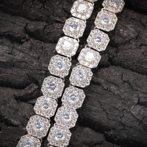 Uwin 2025 più venduto bracciale quadrato ghiacciato 13mm Design Tennis da <span class=keywords><strong>uomo</strong></span> spesso lusso Baguette gioielli di moda Hip Hop - Product Image 4