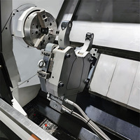 Torno CNC de Cama Inclinada TCK110Y, Precio Competitivo, Torno Horizontal de Alta Resistencia de un Solo Eje, Control GSK con Eje Y y Torreta Móvil