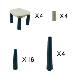 Table de Mahjong portable en plastique avec tuiles et chaises, tapis de jeu inclus – Cadeau créatif - Product Image 2
