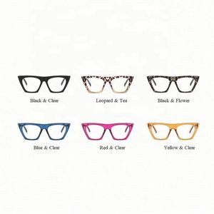 Gafas de Sol Vintage con Logotipo Personalizado al por Mayor 2021, Gafas de Ojo de Gato Negras con Estampado de Leopardo para Mujer, Gafas con Protección Contra la Luz Azul - Product Image 6