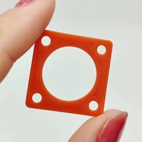 Joint d'étanchéité carré en caoutchouc silicone étanche NER à 4 trous pour adaptateur coaxial RF SMA/TNC/BNC/N