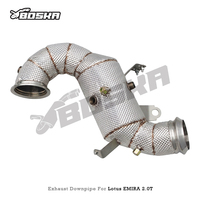 Tuyau d'échappement haute performance pour voiture de course, pour Lotus EMIRA 2.0T 2021-2022, en acier inoxydable avec bouclier thermique