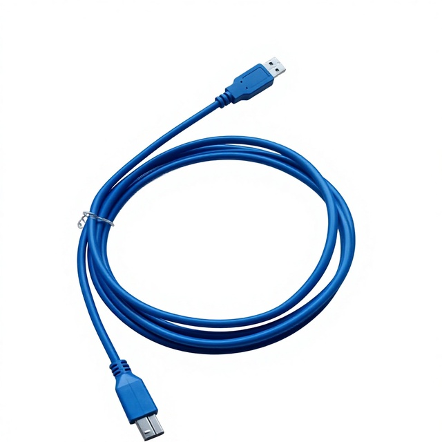 2M USB3.0 a Male to B Male Printer Cable, 5Gbps High Speed, Blue PVC Jacket