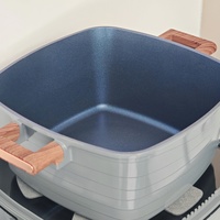 Ensemble de 16 casseroles et marmites en aluminium moulé sous pression, antiadhésives, avec ustensiles de cuisine pour la maison