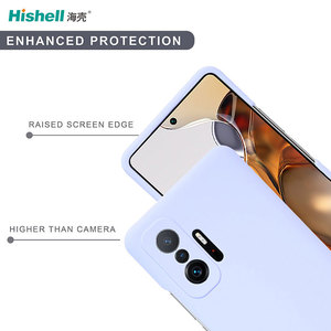 Haut de gamme <span class=keywords><strong>Silicone</strong></span> liquide antichoc dur PC téléphone protecteur couverture coques de téléphone pour <span class=keywords><strong>Xiaomi</strong></span> mi <span class=keywords><strong>11T</strong></span> 5G - Product Image 4