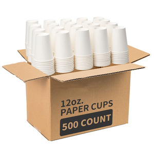 Gobelets en papier biodégradables de couleur brune avec logo personnalisé Conception personnalisable à prix d'usine pour les boissons et les services alimentaires - Product Image 6