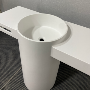 Vente directe en magasin, lavabo vertical pour le lavage des mains, lavabo intégré personnalisé en acrylique, pierre artificielle - Product Image 5