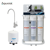 Système de filtration d'eau RO efficace à 96% avec réservoir AQ-50-1, 5 étages, 75G, filtre à eau Global Aqua, maison, bureau, 110-240V