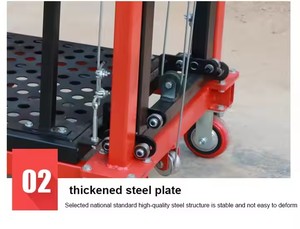 <span class=keywords><strong>Platform</strong></span> <span class=keywords><strong>Lift</strong></span> Scaffolding Elektrik Lipat 500kg 2m 6m 10m untuk Pengecatan Dinding - Product Image 4