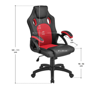 Chaise pivotante de bureau de repos de style course Chaise de jeu de bureau d'ordinateur