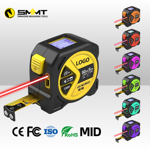 SMMT AC90 2 en 1: Medidor Láser de Distancia de 164 pies/50 m y Cinta Métrica con Bloqueo Automático de 16 pies/5 m - Product Image 1