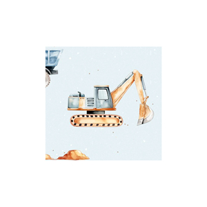 DAMAI Engineering Vehicle Theme Festival <b>Paper</b> Party <b>Tissue</b> Truck Pattern Party Disposable Napkins <b>Paper</b> Plate for Kid Party - Product Image 6