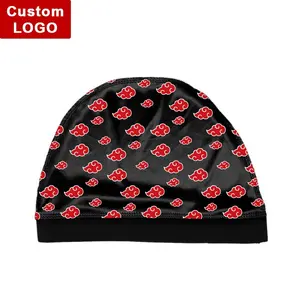 High quality Custom your logo Silky Compression Hair shower Dome Wave cap