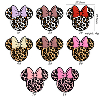 Nouvelles perles en silicone pour bébé, motif animal de dessin animé (Léopard, Mickey, Minnie), certifiées CE/EN71, qualité alimentaire, pour chaîne de sucette ou collier DIY