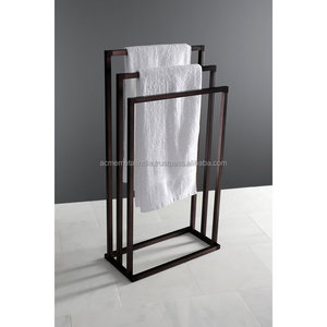 2021 New Design Three-Tier <b>Bathroom</b> <b>Towel</b> Rack Custom Number of Slots <b>Standing</b> on Floor-Collection - Product Image 1