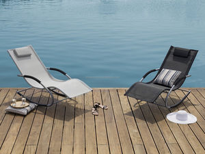 Kim loại ngoài trời KD giải trí ghế đi lang thang ghế ban công trong nhà Rocking Chair Sun <span class=keywords><strong>Lounger</strong></span> Patio Chaise <span class=keywords><strong>Lounger</strong></span> cho sân vườn - Product Image 3