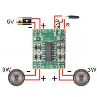 Gledopam 8403 — panneau d'amplification de puissance numérique à double canal, 2x3W, Module 8403, pour classe padd, Audio stéréo, 5V