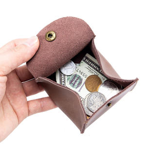 Porte-monnaie japonais Andong en cuir de vache, mini sacs pour écouteurs, petits portefeuilles en cuir de vache véritable pour femmes - Product Image 5