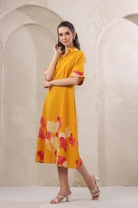 OEM/ODM Pure Cotton Dresses Comfortable and Eco-Friendly <strong>Fabric</strong> Suitable for Resort Beach or Office Casual Styles from India - Product Image 4