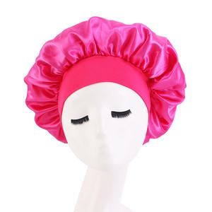 Qualité Élastique Femmes Tête Bonnets Avec Bord Wrap Écharpe <span class=keywords><strong>De</strong></span> Luxe Soie Satin Attacher Jumbo Cheveux <span class=keywords><strong>Bonnet</strong></span> <span class=keywords><strong>Bonnet</strong></span> <span class=keywords><strong>De</strong></span> <span class=keywords><strong>Nuit</strong></span> TJM-301 - Product Image 2