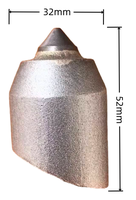 Dents / Pointes / Lames de coupe en carbure de tungstène BR1 BR2 BR3 BR4 avec corps en 40Cr pour le forage à la tarière et le décompactage routier