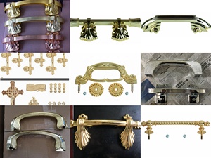 Poignées de cercueil de style européen exquises et pratiques de haute qualité pour accessoires funéraires – Vente en gros - Product Image 6