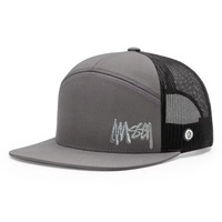 Topi Snapback Berkualitas Tinggi Anti Air untuk Pria dengan Logo Patch Karet Custom 6 Panel Poliester dengan Lubang Laser Cut