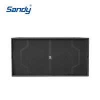 Équipement DJ professionnel Sandy B5P, double caisson de basses de 18 pouces, enceintes de basses DJ avec impédance de 4 ohms pour utilisation sur scène