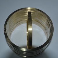 DXTSEALS Bague d'huile en laiton sur mesure pour roulement de moteur électrique, type fendu, usinée avec précision, lubrification par bain d'huile -40°C à 200°C