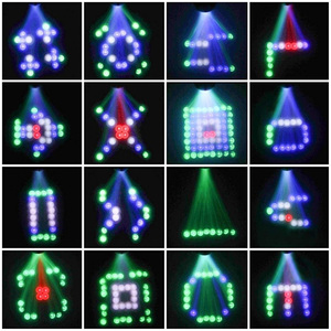 64LEDs <span class=keywords><strong>Dirigeable</strong></span> RGBW Motif LED Effet De Scène Équipement D'éclairage pour DJ Disco Projecteur De Fête De Mariage Projecteurs - Product Image 6