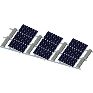 Kseng Solar Montage Systeem Beugel Rail Rack Ondersteuning Structuur Klem Platte Dak Ballast Voor Thuis Zonnestelsel