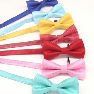 Corbata de Moño Escolar Sólida para Niños, Corbatas de Moño Rojas Económicas - Product Image 2