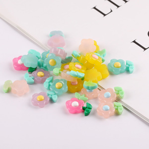 Adornos de Resina con Forma de Flor, 17x20mm, Plástico de Colores para Manualidades, Joyería, Fundas de Teléfono, Accesorios para el Cabello, Hebillas de Zapatos, Pegatinas - Product Image 1