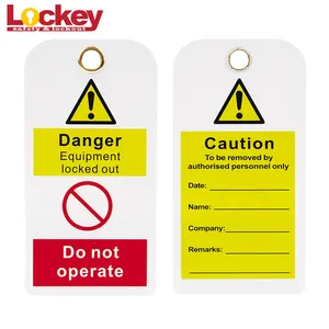 Isolation Locks Electrical Danger Lock Out Tag Isolation Safety Custom Lockout PVC Warning Tags