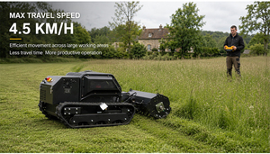 Robot tondeuse à fléaux diesel, largeur de coupe 1000 mm, télécommandée, sur chenilles, tête de coupe à dents de <span class=keywords><strong>castor</strong></span> - Product Image 6