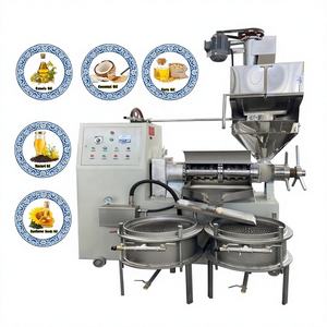 Presse à vis automatique à petite échelle pour huile de tournesol et de soja, à prix d'usine, avec un rendement élevé pour le pressage à froid et à chaud - Product Image 1