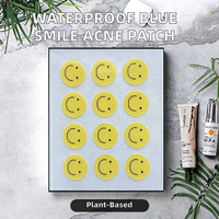Patch anti-acné OEM/ODM imperméable à l'eau Blue Smile à l'acide tranexamique, patch individuel végétalien pour l'acné, emballage individuel pour tous types de peau, vente en gros