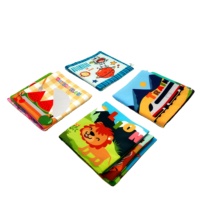 Vente flash Jouets éducatifs pour bébés et enfants, livres en tissu pour bébés, lot de 6