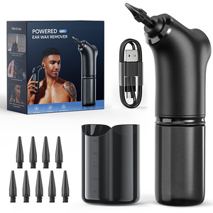 เครื่องกำจัดขี้หูไฟฟ้าแบบพกพา เครื่องมือทำความสะอาดหูแบบชาร์จ USB พร้อมหัวเปลี่ยน 10 ชิ้น - Product Image 2