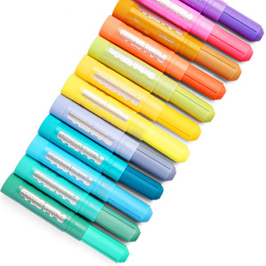 ชุดสีเทียนแท่ง 12 สี แห้งเร็ว ไม่เลอะเทอะ ไม่เป็นขี้ขลาด สีเทมเพราแบบแท่ง บิดได้ ขนาด 4.5 นิ้ว ชุดของเล่นวาดภาพ - Product Image 6