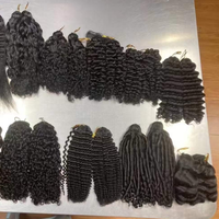 Extensions de cheveux humains bouclés Pixie en gros pour revendeurs, lots de tresses au crochet, extensions de cheveux humains au crochet, extensions de cheveux au crochet Miracle Knots