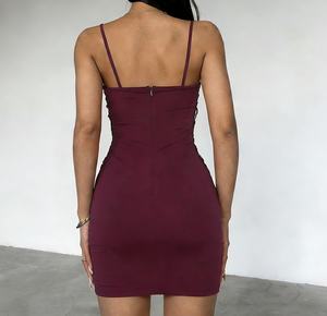 Viviblook Z0131DS01 Vestido de Verano para Mujer, Elegante, con Borlas, Diseño de Parches, Corte Ajustado, Mini Vestido de Fiesta con Tirantes - Product Image 2