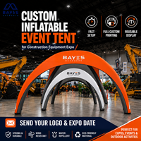Carpa Inflable Publicitaria Personalizada, Gazebo con Paredes Laterales Impresas Impermeables de Oxford 400D, Carpa para Eventos, Maratón, Carreras, Patrocinio de Marca