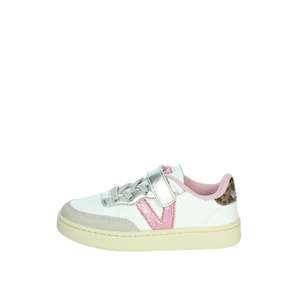 Victoria Girls' Sneakers White Silver <b>Velcro</b> Closure Chunky <b>Shoes</b> - Product Image 1