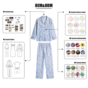 Set Pigiama Coordinato Mamma <span class=keywords><strong>e</strong></span> Figlia Hongbo in Cotone Bambù Elasticizzato Abbigliamento Invernale per Casa Pigiami Personalizzati per Famiglia Coordinati - Product Image 5