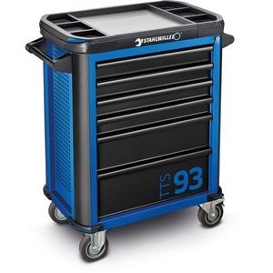 STAHLWILLE-Chariot d'atelier 81200156 avec 6 tiroirs, bleu-EAN 4018754333097 ROLLING WORKSHOPS ROLLER CABINETS - Product Image 3
