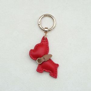 Custom Pet French Bulldog PU Leather <b>Keychain</b> Luxury Car <b>Keychain</b> with Bag Charm Pendant Key Chains - Product Image 4