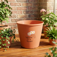 11 Inc. Jardinière décorative pour fleurs, pot de jardin extérieur, style européen et américain
